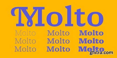 Molto Font Family - 9 Fonts