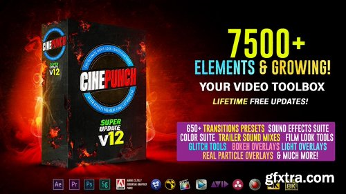 Videohive CINEPUNCH - 7500+ Elements and Growing! V12 20601772