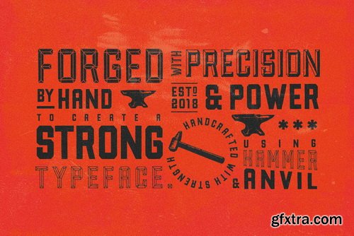 Forged Font Family