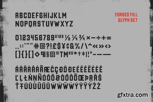 Forged Font Family