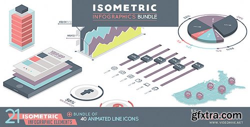 Videohive Isometric Infographics Bundle 19743356