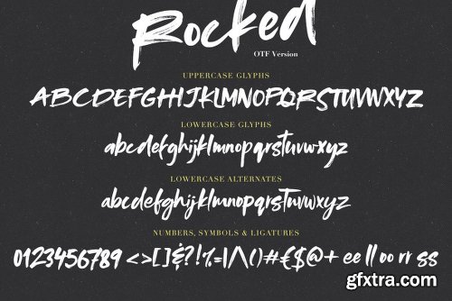 Rocked SVG Font Family - 2 Fonts