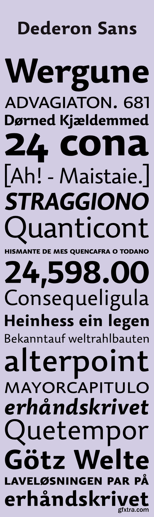 Dederon Sans Font Family