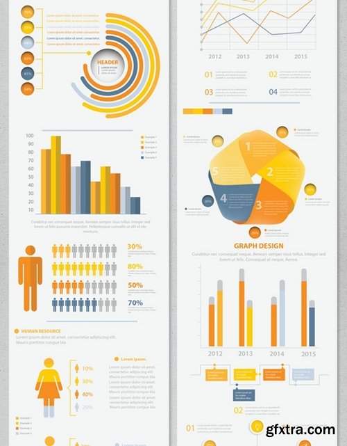 Yellow Info Graphic Elements Design