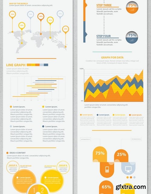 Yellow Info Graphic Elements Design