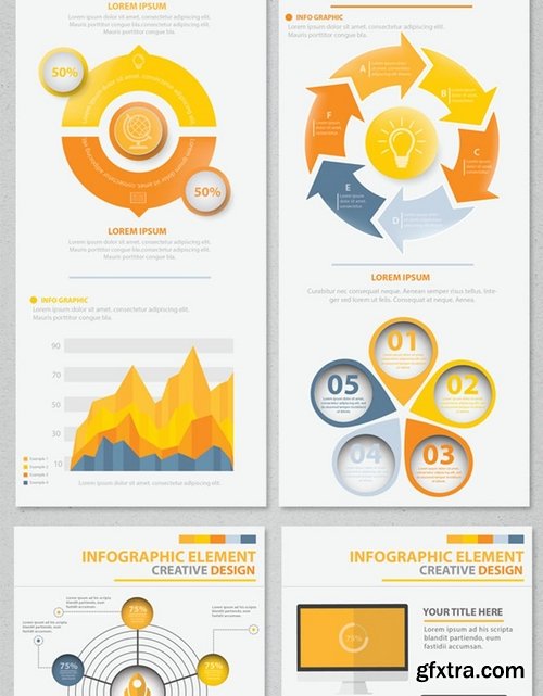 Yellow Info Graphic Elements Design