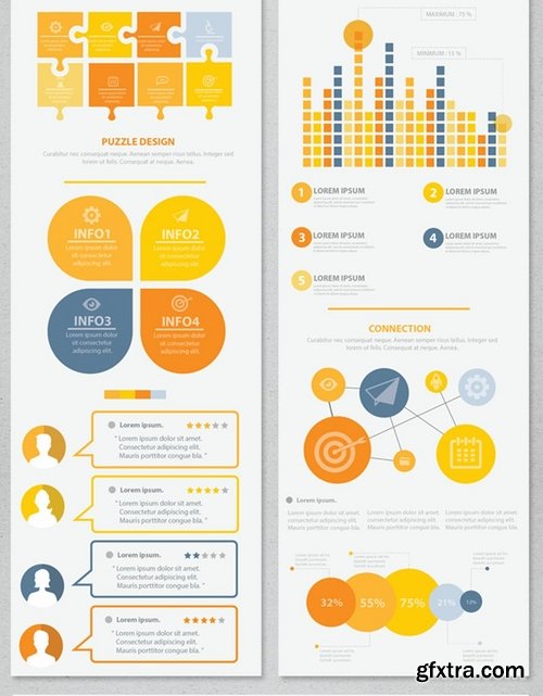 Yellow Info Graphic Elements Design