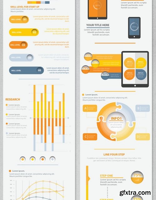 Yellow Info Graphic Elements Design