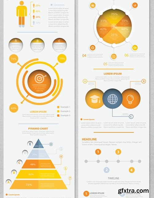 Yellow Info Graphic Elements Design