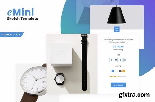 eMini - Mini eCommerce UI Sketch kit