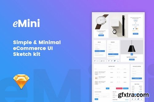 eMini - Mini eCommerce UI Sketch kit