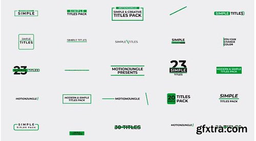 Simple Titles Pack - After Effects 125779