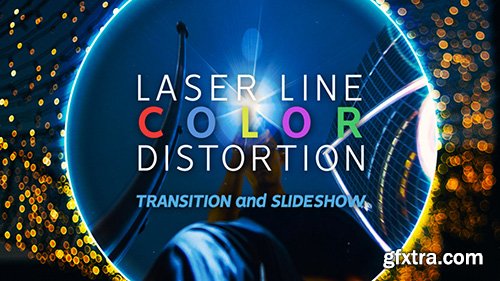 Laser Line Color Transitions & Slideshow - Premiere Pro Templates 128766