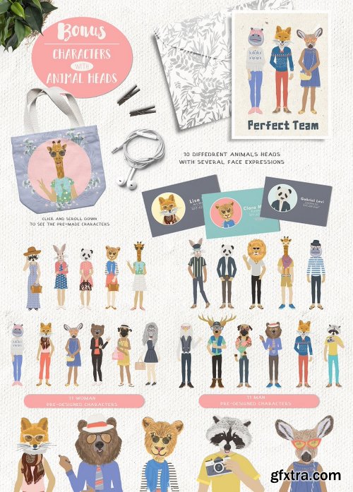 CreativeMarket Custom Characters Creation Kit 3039045