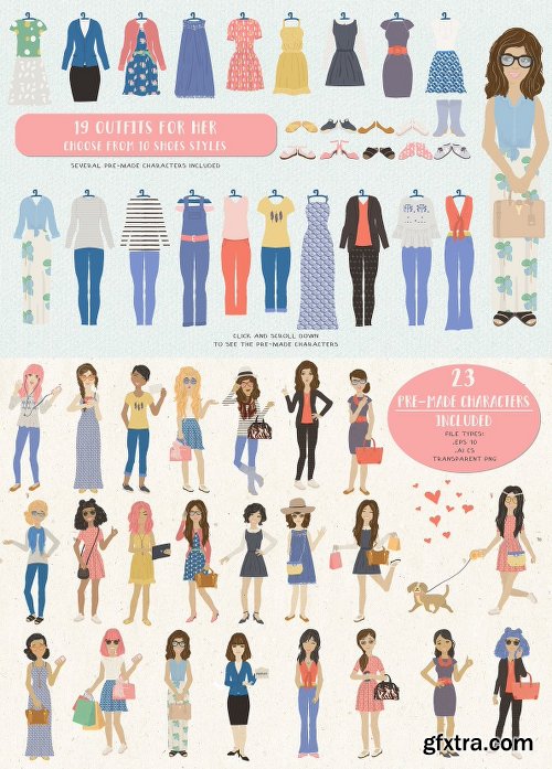 CreativeMarket Custom Characters Creation Kit 3039045