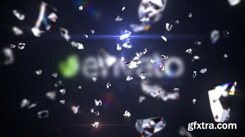 Videohive Shattered Diamond Logo Text Reveal 21059112