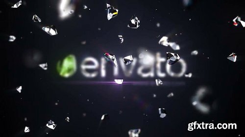 Videohive Shattered Diamond Logo Text Reveal 21059112