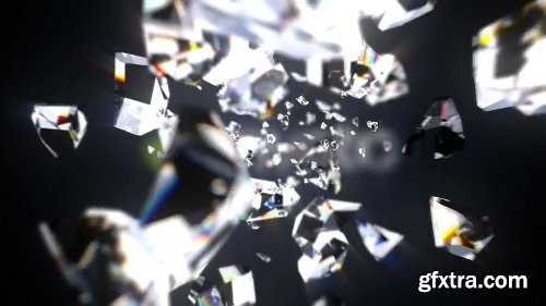 Videohive Shattered Diamond Logo Text Reveal 21059112