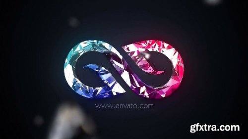 Videohive Shattered Diamond Logo Text Reveal 21059112