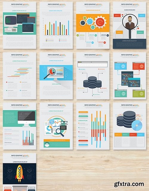 Launch Business Infographic Design 17 Pages