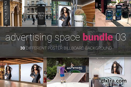 Advertising Space Mock-up Bundle 03