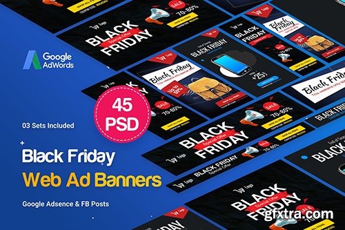 BlackFriday Banners Ad - 45 PSD [03 Sets] 2