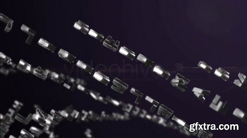 Videohive Metallic Characters Particle Reveal 2601139