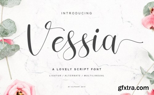 Vessia Script Font