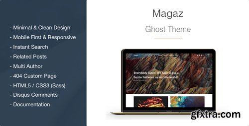 ThemeForest - Magaz v1.2.2 - Magazine and Multipurpose Clean Ghost Theme - 14907507