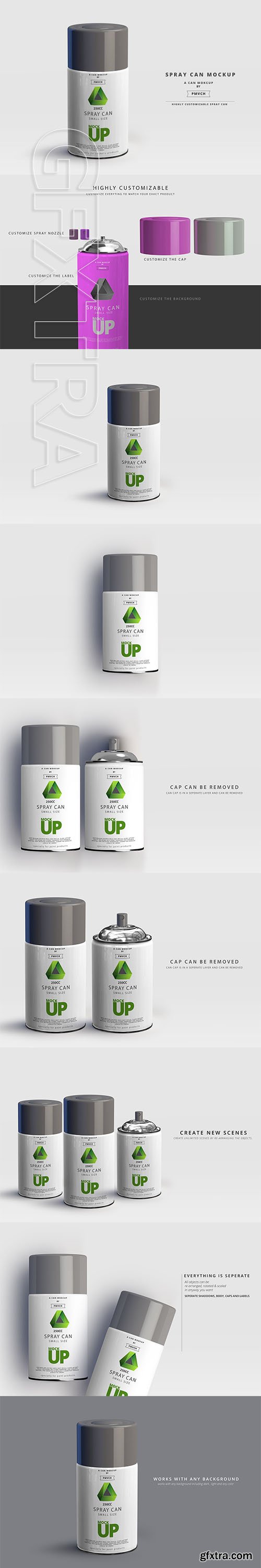 CreativeMarket - Spray Can Mockup - Small Size 2961931