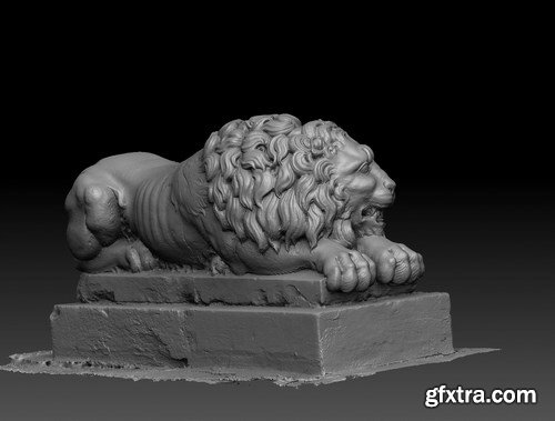 Lion 3D-scan