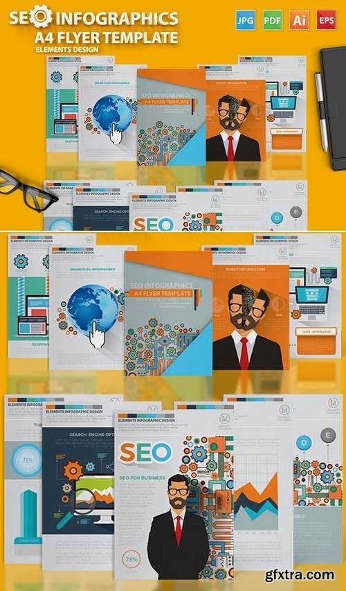 SEO Infographic Elements Design