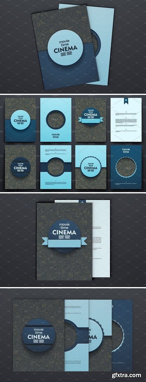 CM - Cinema brochures. Doodle backgrounds 382535