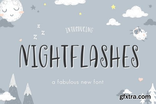 CreativeMarket Nightflashes Font 3031133