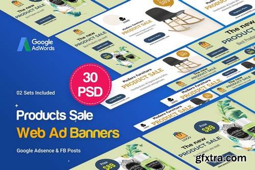 Product Banners Ad - 30 PSD [02 Sets]