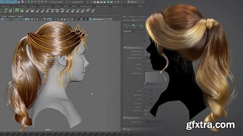 The Gnomon Workshop - Creating a Female Hairstyle for Production with Maya XGen