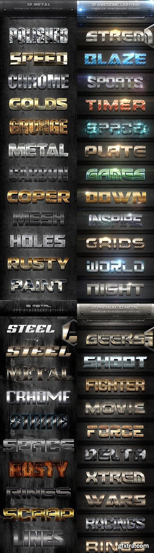 Great Collection of Premium Photoshop Text Effects