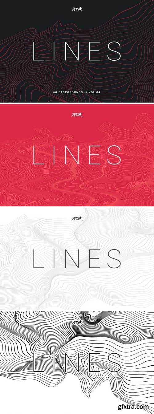 Lines | Abstract Wavy Backgrounds | Vol. 04