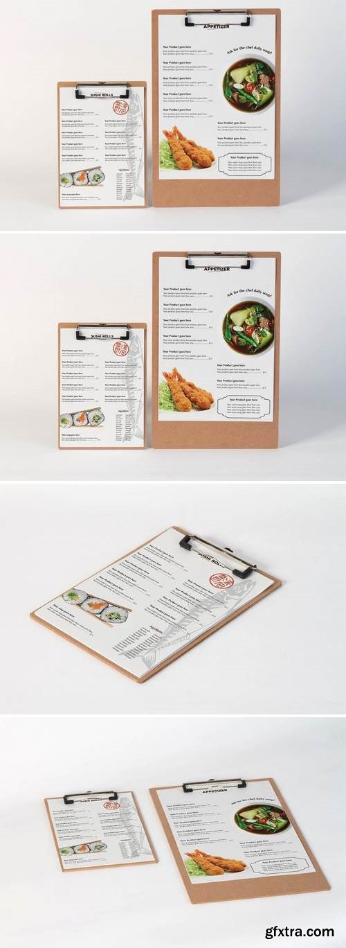 Restaurant Menu Mock Up