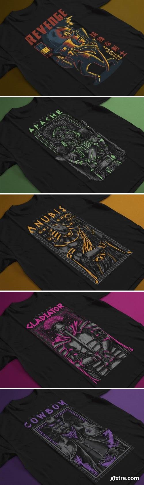 T-Shirt Design Template Bundle 2