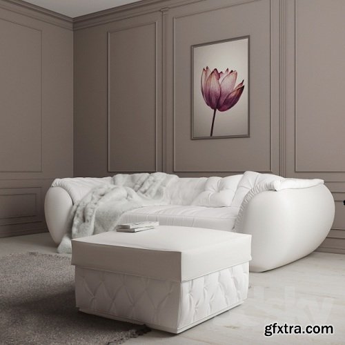 Sofa and Ottoman Cortezari Lapo