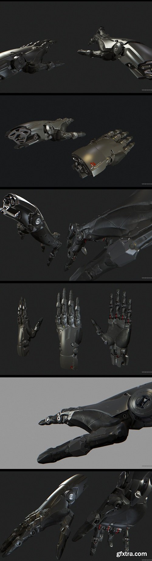 Cyber Hand 3D Model