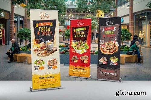 Fast Food Roll-Up Banner