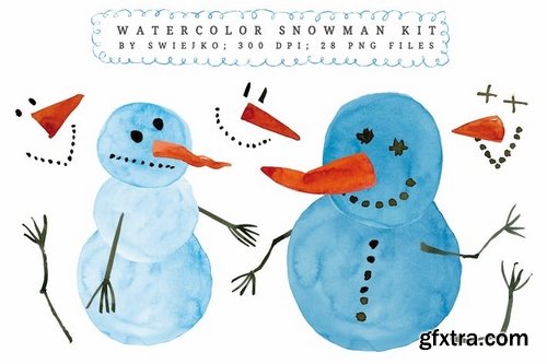 Watercolor Snowman kit