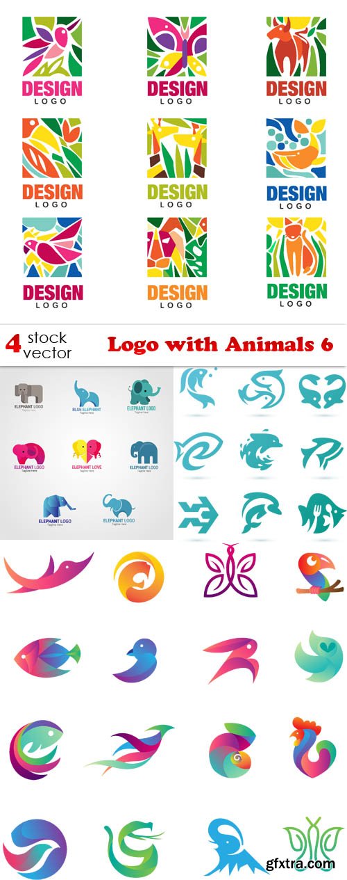 Vectors - Logo with Animals 6