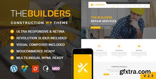 ThemeForest - The Builders v2.5 - Construction WordPress Theme - 19079511