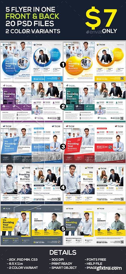 GraphicRiver - Business Flyer Corporate Flyer Template Bundle 22655435