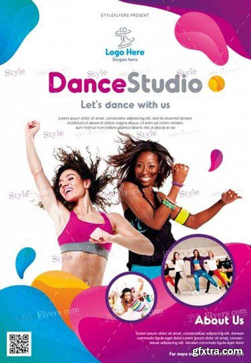 Dance Studio V9 2018 PSD Flyer Template