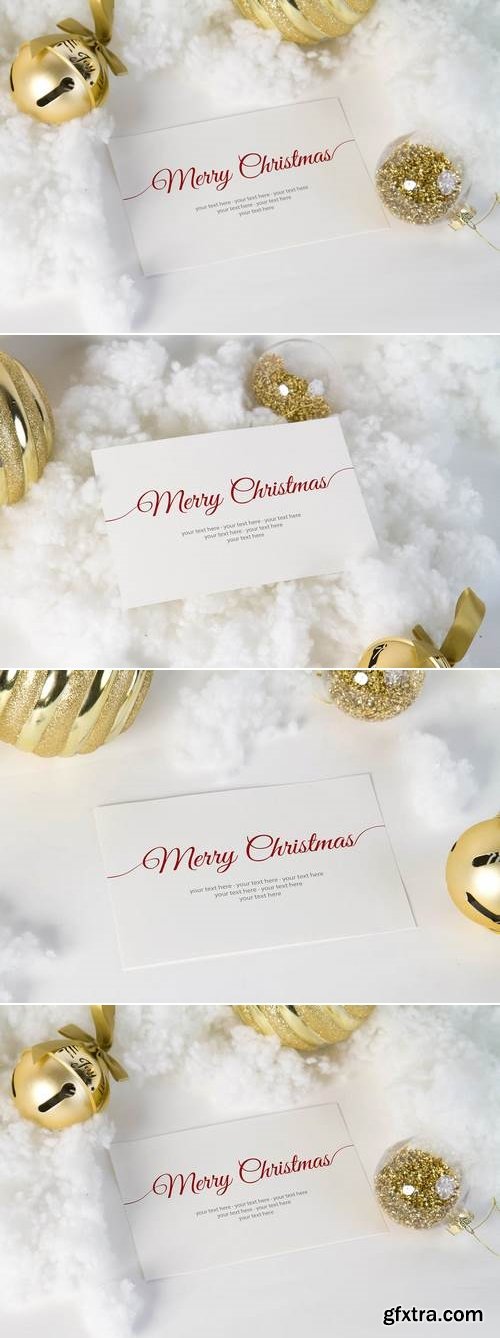 Christmas Invitation Mock Up