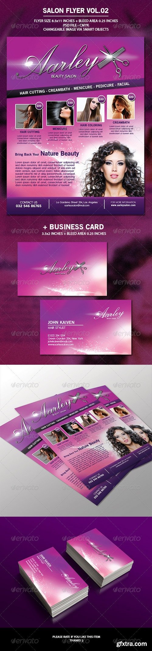 Graphicriver - Salon Flyer + Business Card Vol.2 6908369